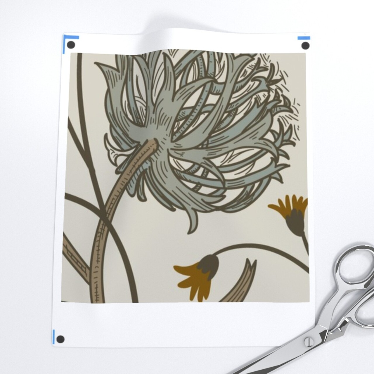 Muted Floral Wildflowers Historical Neutral Botanical Earth Tones Elegant Garden Custom Pre-pasted Wallpaper by Spoonflower Pre-Pasted Wallpaper 2FT Wide